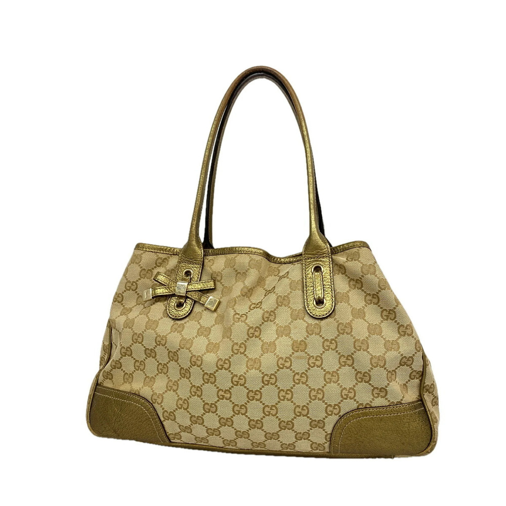 Gucci Bag/Tote Bag GG Canvas Princy 163805 Beige Women's